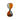 A hourglass also called a sandglass in two colors mixed gray and amber