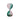 A hourglass also called a sandglass in two colors mixed pink and turquoise