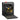A Braun BC05W travel alarm clock in black showing night light on.