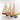 A group photo of three wood Grove Pond model sailboats for a lake in blue, natural and white