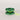 A one drop brand yoyo in anodized green aluminum flat view