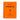 A photo of a spiral bound orange Penco Japanese made notebook