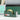 A photo of a green penco tape dispenser with a hammertone finish on a desk.