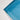 A photo detail of a peter powell kite corner stitching in blue