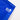 A photo of a corner detail of the label on a peter power stunt kite in blue