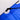 a photo detail of a peter powell kite corner joint detail in blue