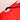a photo detail of a peter powell kite corner joint detail in red
