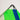 A photo detail of a peter powell kite cross frame in white, green and blue