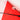 A photo detail of a peter powell kite cross frame in white and red