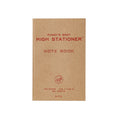A photo of a puggy's best notebook made in Japan. Kraft with red printing. 