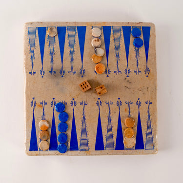 Chich-Bich Backgammon in Blue