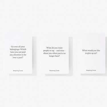 Simplicity Cards Minimalist Lifestyle Cards