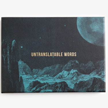 Untranslatable Words Card Set, Word Enthusiast Gift