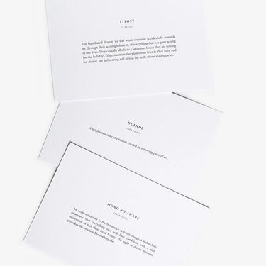 Untranslatable Words Card Set, Word Enthusiast Gift