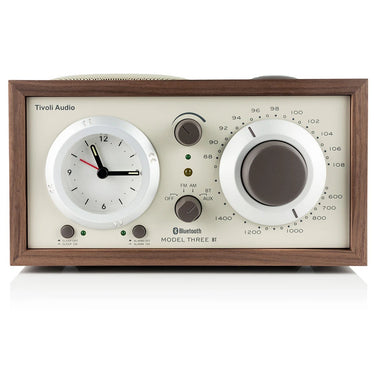 Tivoli Audio Model Three BT Alarm Clock and Radio Walnut / Beige