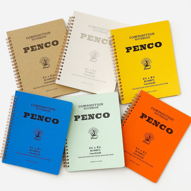 Penco Composition Coil Notebook/ Large in Blue