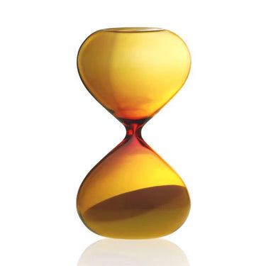 Handmade 15 Minute Hourglass in Amber