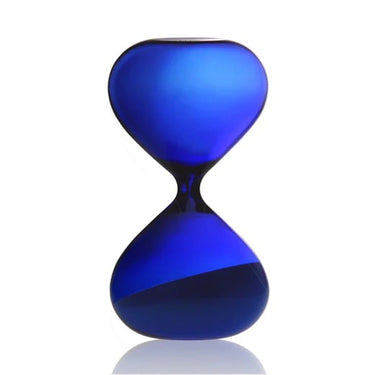 Handmade 15 Minute Hourglass in Blue