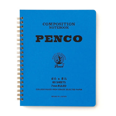 Penco Composition Coil Notebook/ Large in Blue