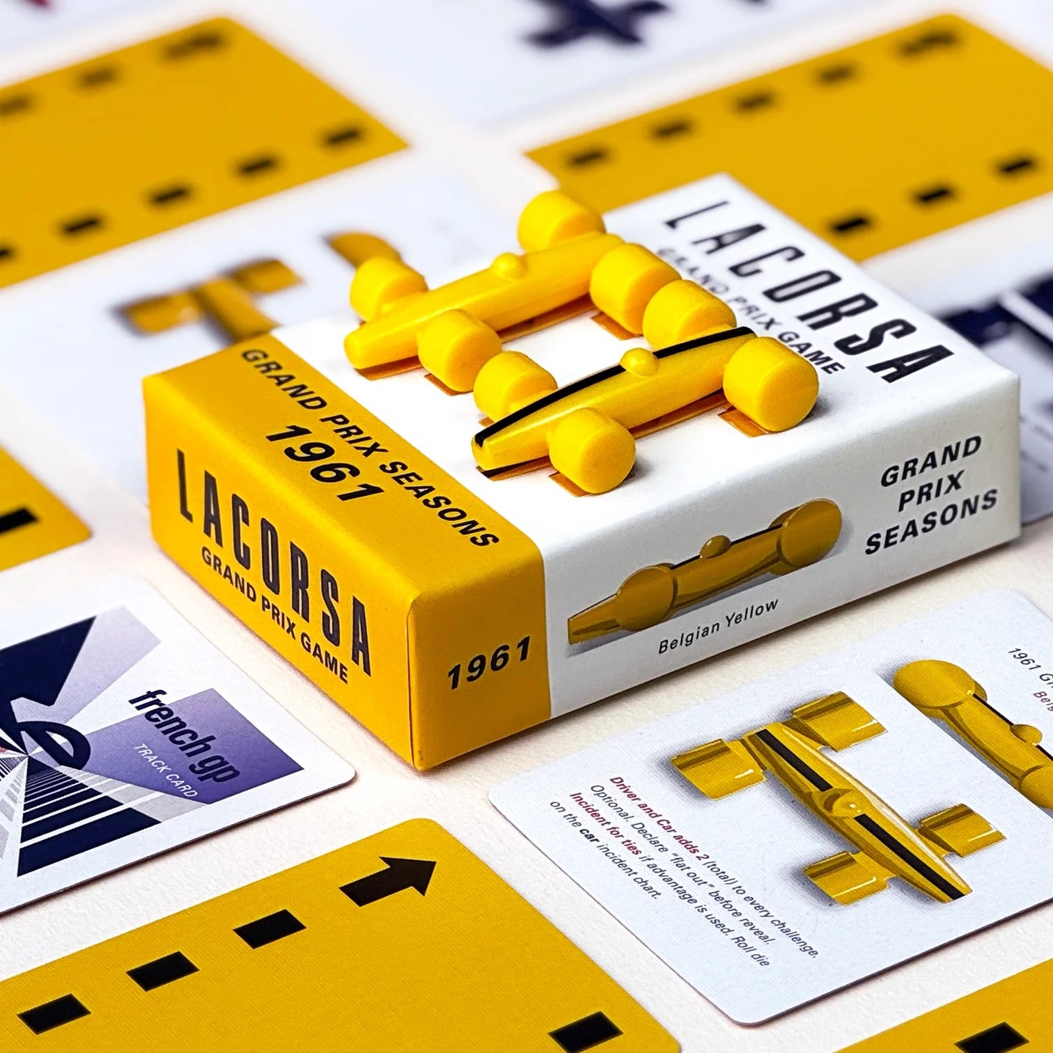 LaCorsa 1961 Racecar Set: Belgian Yellow | slowerthings