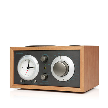 Model Three BT Alarm Clock Radio  by Tivoli Audio in Cherry / Metallic Taupe