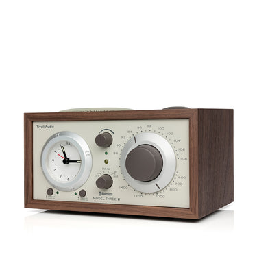 Tivoli Audio Model Three BT Alarm Clock and Radio Walnut / Beige