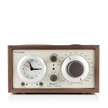Tivoli Audio Model Three BT Alarm Clock and Radio Walnut / Beige