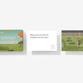Product packaging with 'Everyday Adventures' text and illustrations on a white background