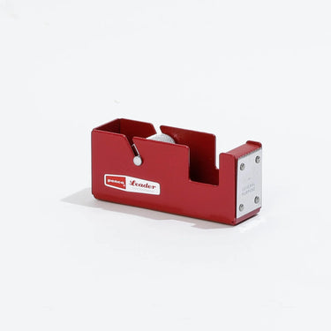 Red tape dispenser with 'Penco Leader' branding on a white background